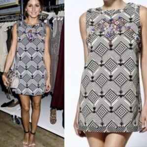 Free People New Romantics Beaded Mini Shift Dress